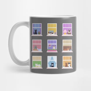 Cats Building Mug